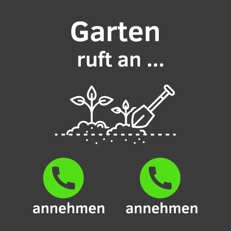 Garten ruft an - annehmen oder annehmen?