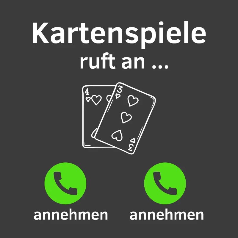 Kartenspiele ruft an - annehmen oder annehmen?