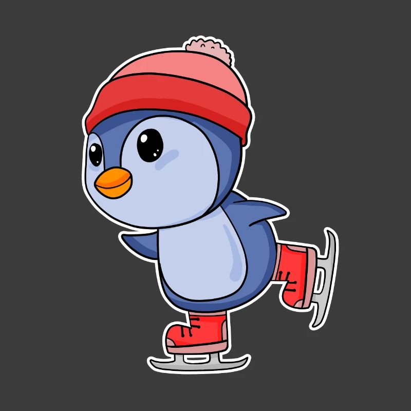 Pinguin Pinguine Seevogel Seevögel Eislaufen