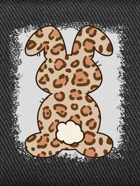 Leopard Print Bleached Easter