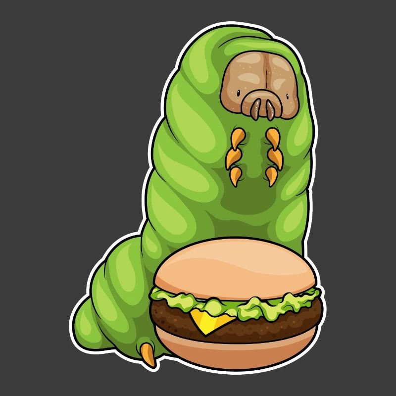 Raupe Cheeseburger
