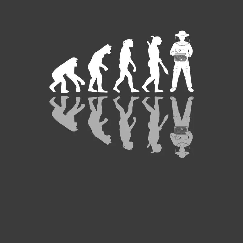 Human Evolution Funny Beekeping Beekeeper Honey