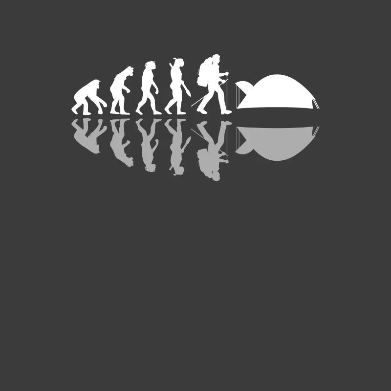 Human Evolution Funny Camping Camper Adventure