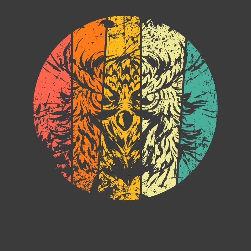 Owl Eagle Owl retro
