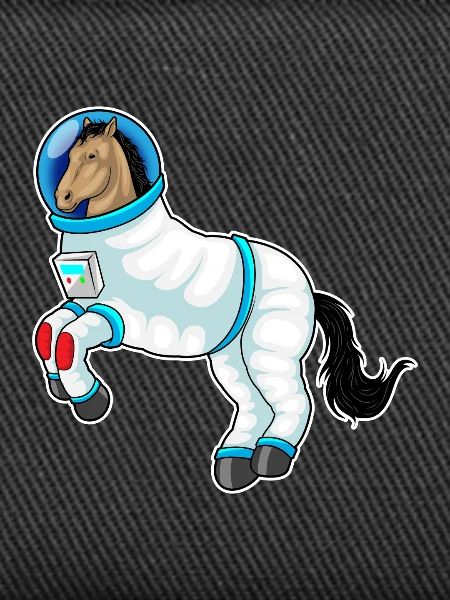 Pferd Astronaut Weltraum