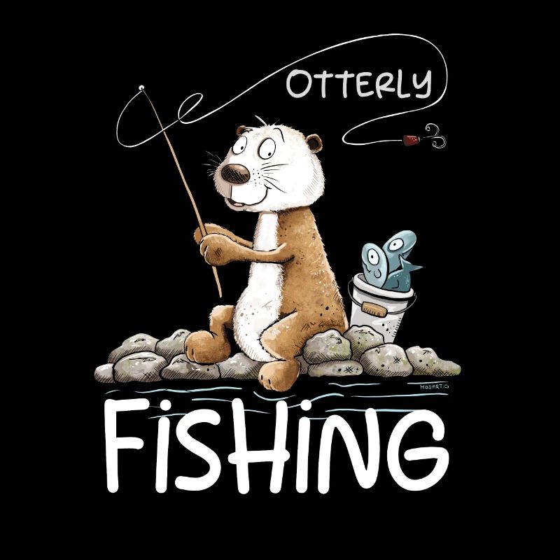 Droll Angler Otter Pêche Dicton Pêche