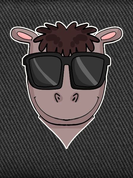 Pferd mit Sonnenbrille