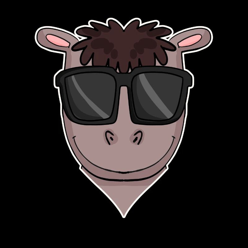 Pferd mit Sonnenbrille