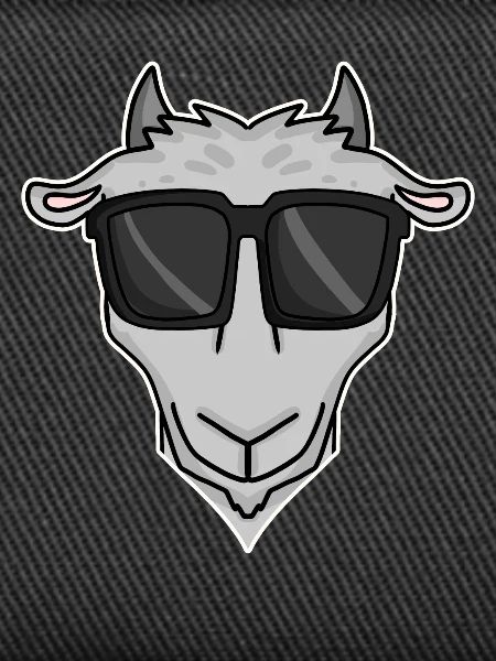 Goat with sunglasses