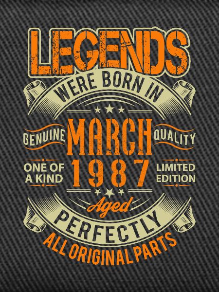 1987 March Birthday Legend