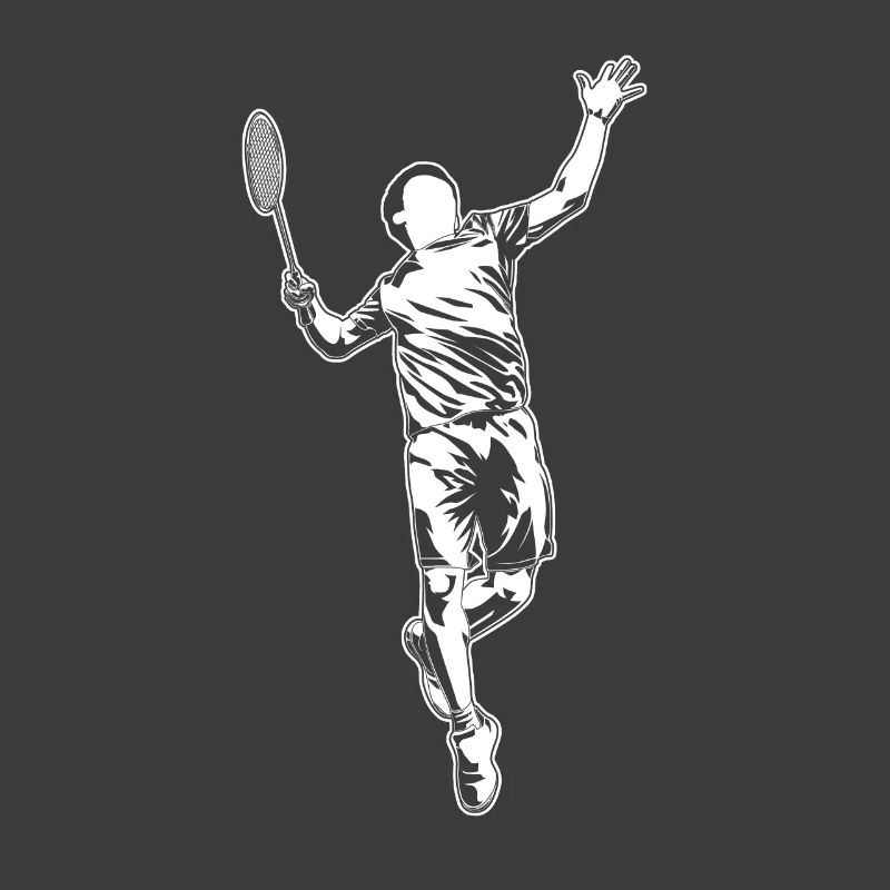 Badminton player sketch