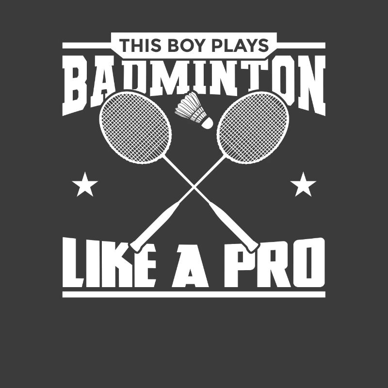 Boy plays like a badminton pro