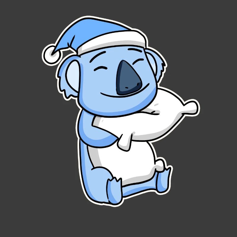 Koala avec oreiller et bonnet de couchage
