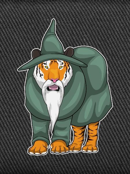 Tiger Halloween Wizard
