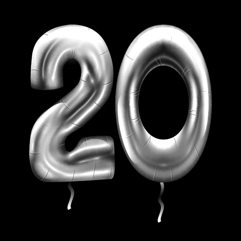 20e anniversaire ballons d’anniversaire 20 ans
