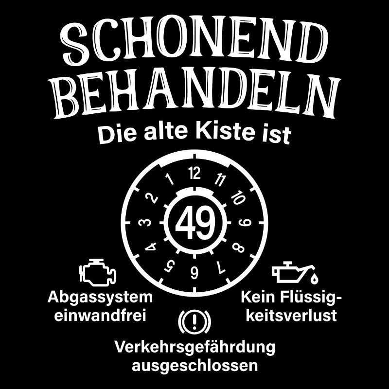 49. Geburtstag Schonend Behandeln Alte Kiste 49