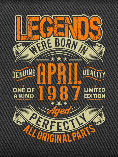 1987 April Birthday Legend