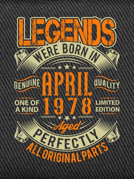 1978 April Birthday Legend