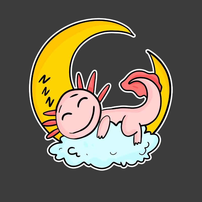 Schlafender Axolotl