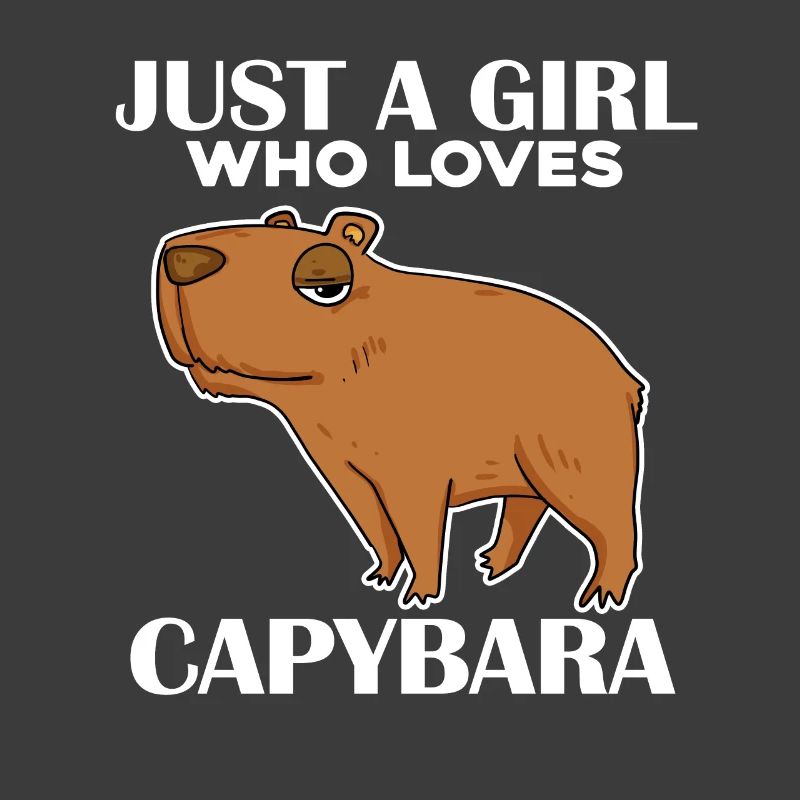 Capybara Mädchen Spruch