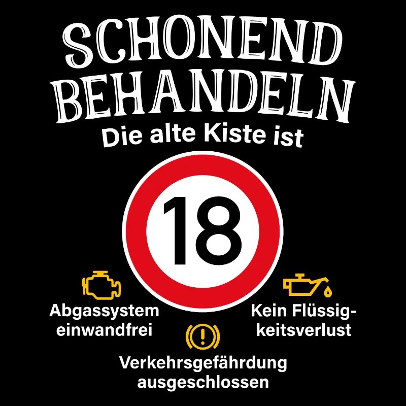 18. Geburtstag Schonend Behandeln Alte Kiste 18
