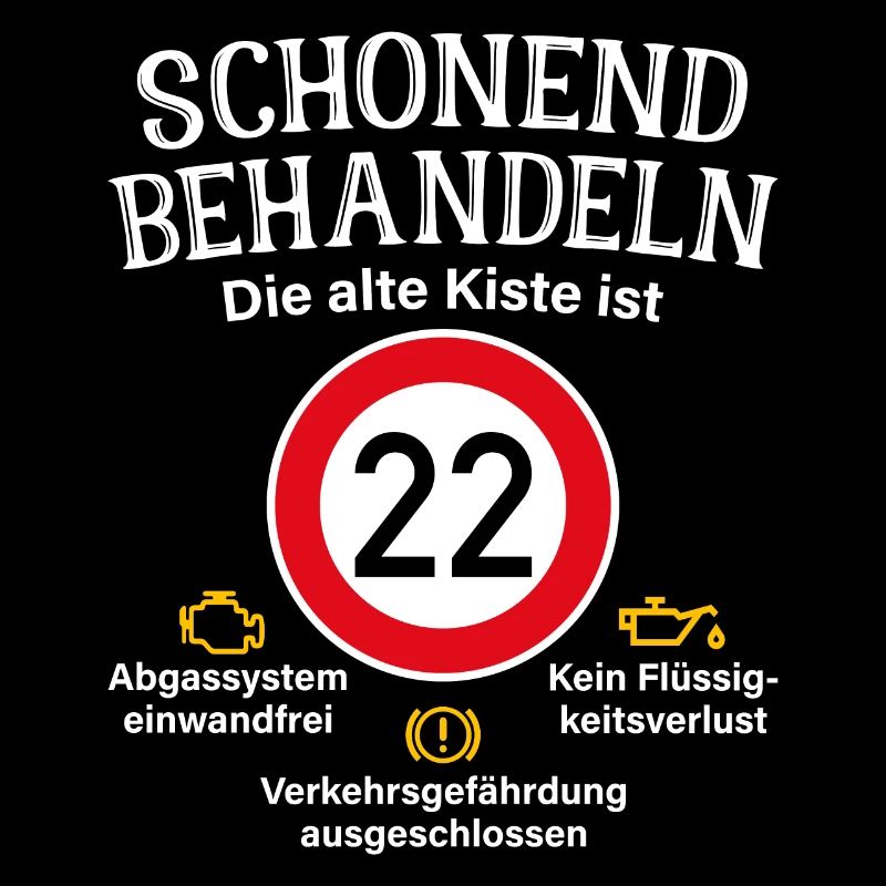 22. Geburtstag Schonend Behandeln Alte Kiste 22