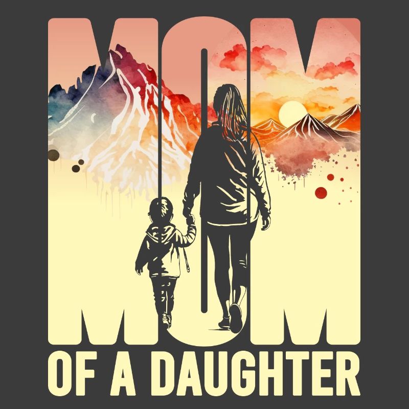 Mutter mit einer Tochter Muttertag Berge Mama Kind