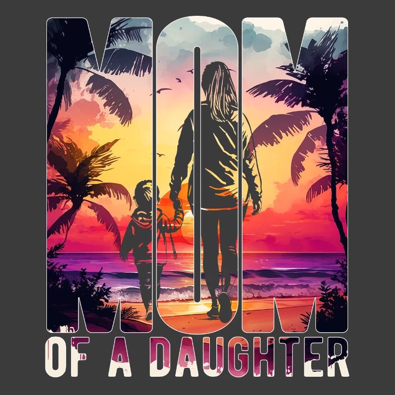 Mutter mit einer Tochter Muttertag Strand Mama