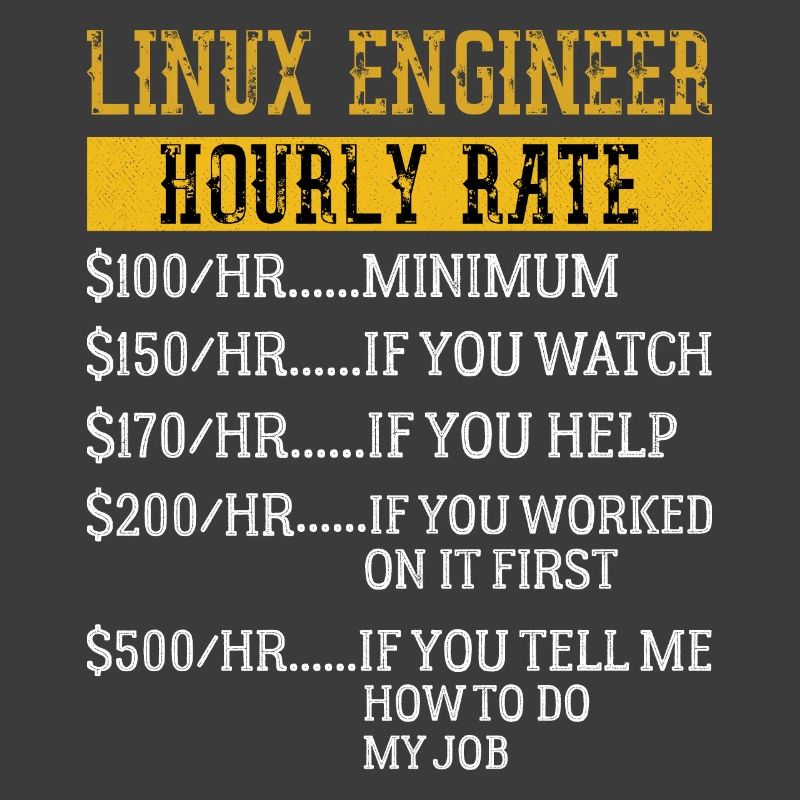 Linux Engineer Hourly Rate Mechanic Labor rate