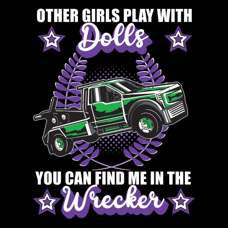 Abschleppwagen Girls Abschleppdienst Auto Beruf