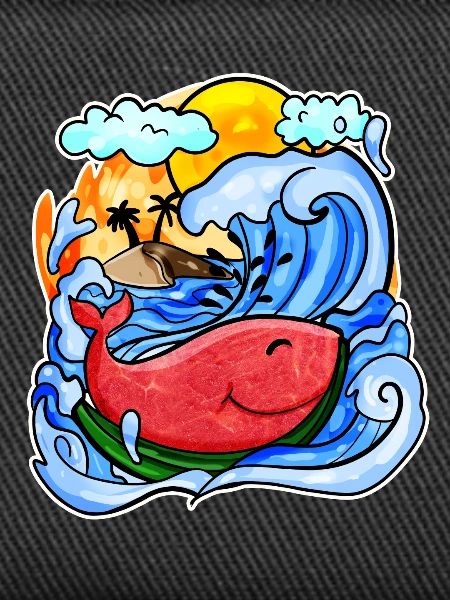 Baleine pastèque