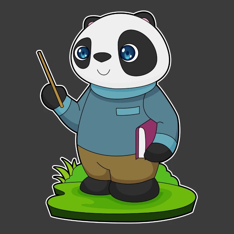 École de Pointer Enseignante Panda