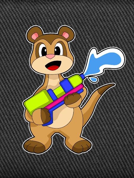 Erdmännchen Wasserpistole