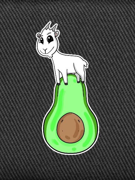Goat on avocado