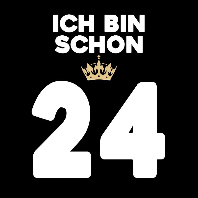 24. Geburtstag Geschenk - 24 Jahre mit Krone