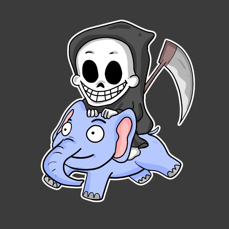 Sensenmann Elefant