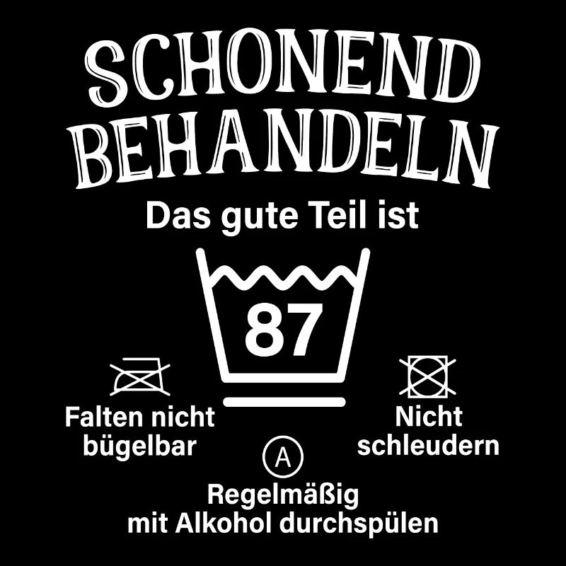 87. Geburtstag Schonend Behandeln 87 Teil Ist 87