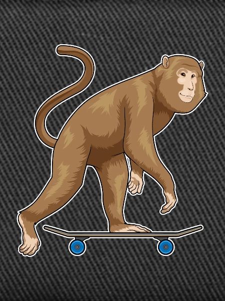 Monkey Skater Skateboard
