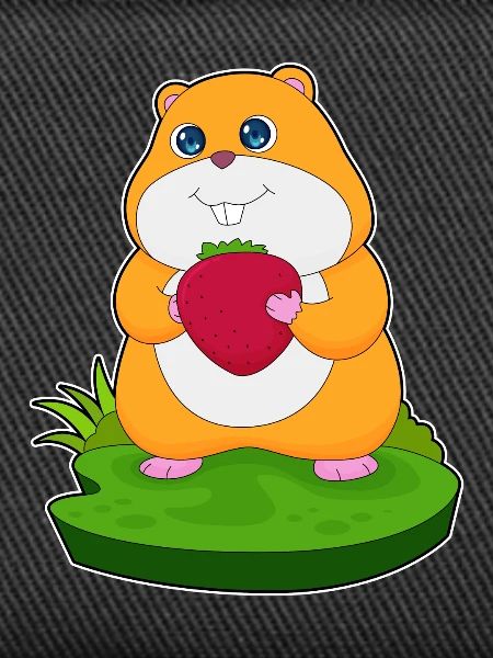 Hamster Erdbeere 