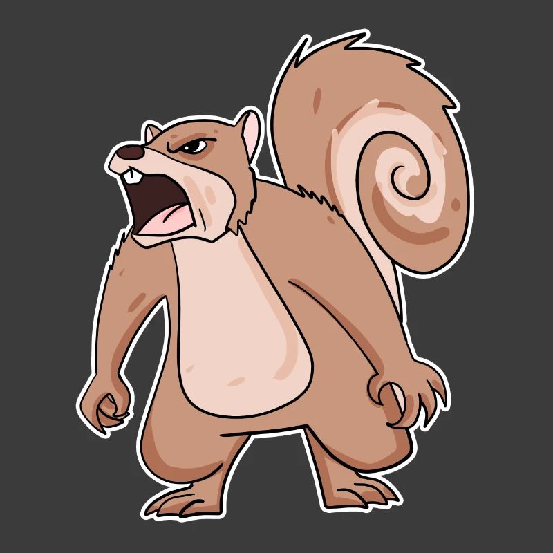 wütendes Eichhörnchen