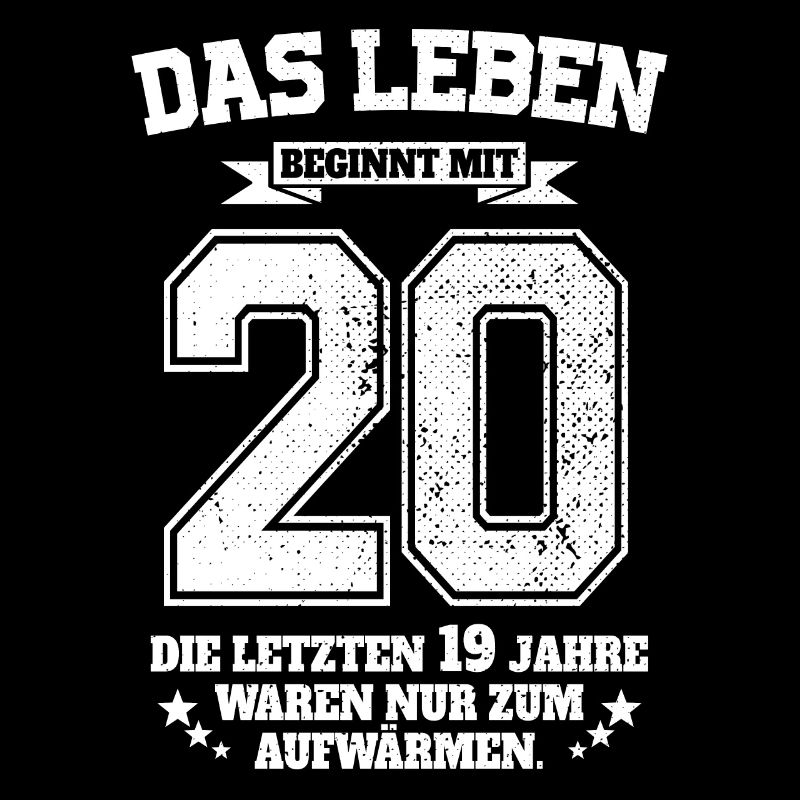 20. Geburtstag Geschenk Das Leben Beginnt Mit 20