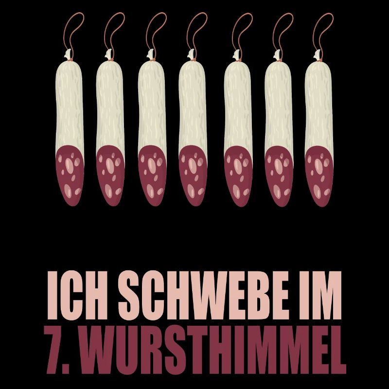 Humorvolle Wursthimmel Illustration