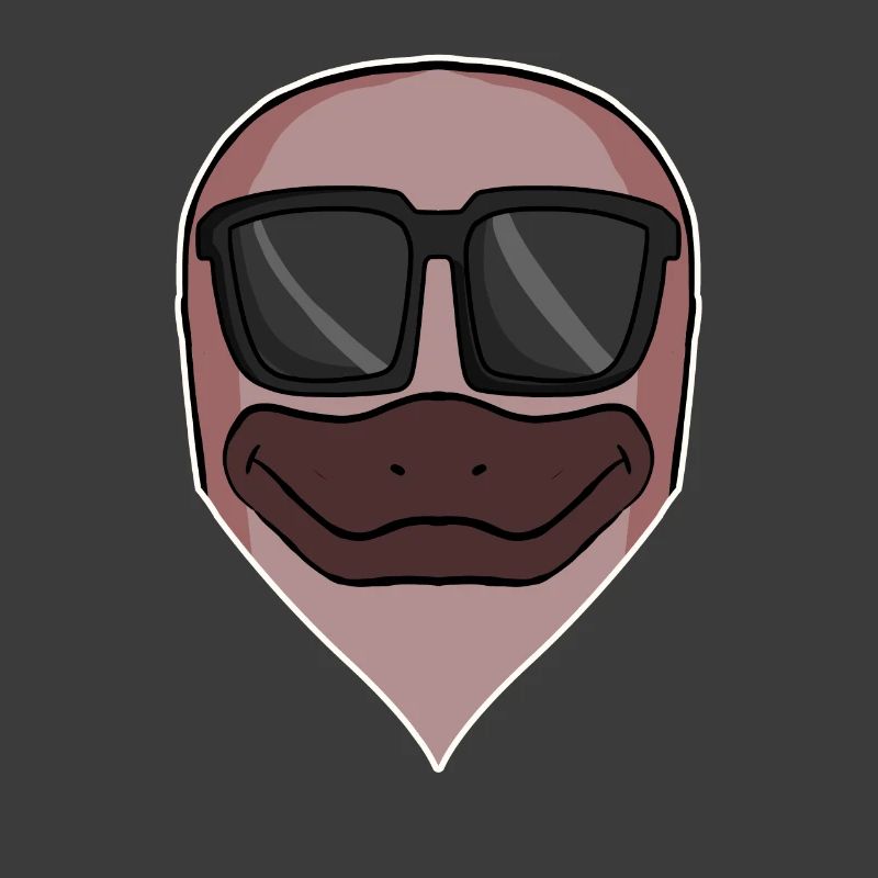 cooles Schnabeltier mit Sonnenbrille