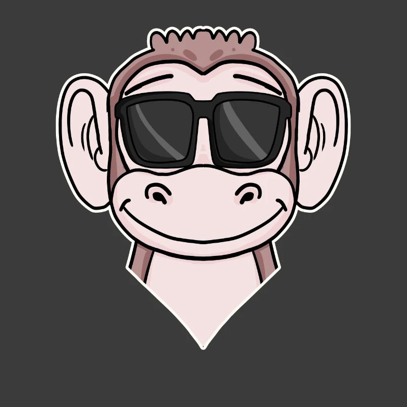 Cool Monkey avec des lunettes de soleil