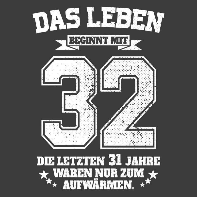 32. Geburtstag Geschenk Das Leben Beginnt Mit 32