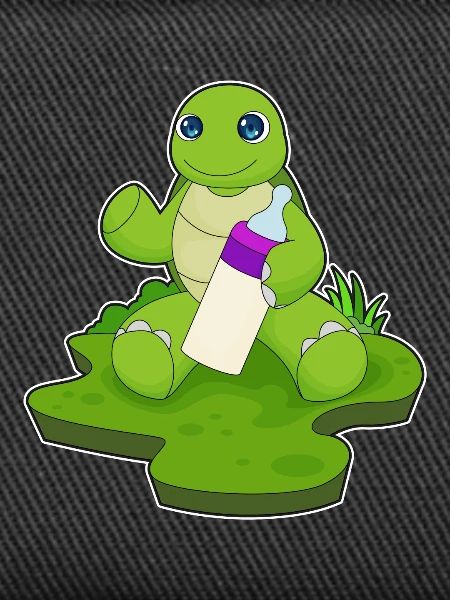 Turtle Baby Bottle Milk
