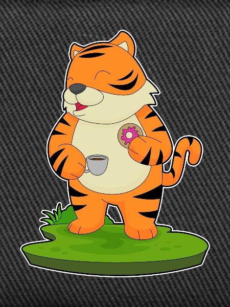 Tiger Coffee Donut