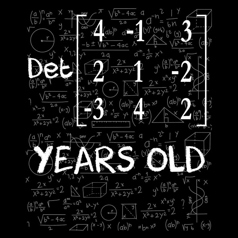 71e anniversaire 71 ans déterminant de matrice