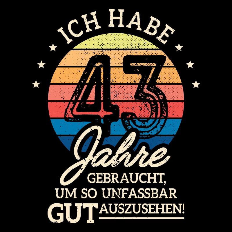 43. Geburtstag Geschenk Habe 43 Jahre Gebraucht