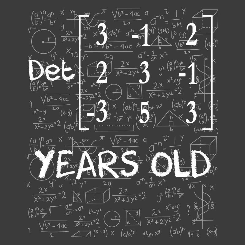 83rd birthday 83 years matrix determinant